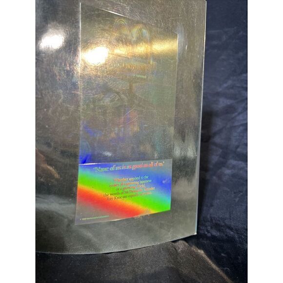 December 1988 National Geographic HOLOGRAM EARTH 🌍 / MCDONALD'S AD‎ Front/Back - Picture 5 of 16